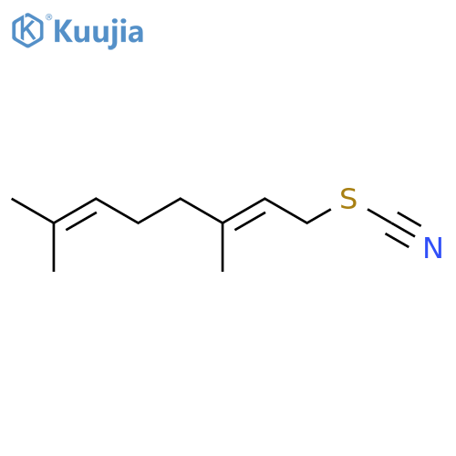 Thiocyanic acid,3,7-dimethyl-2,6-octadien-1-yl ester structure