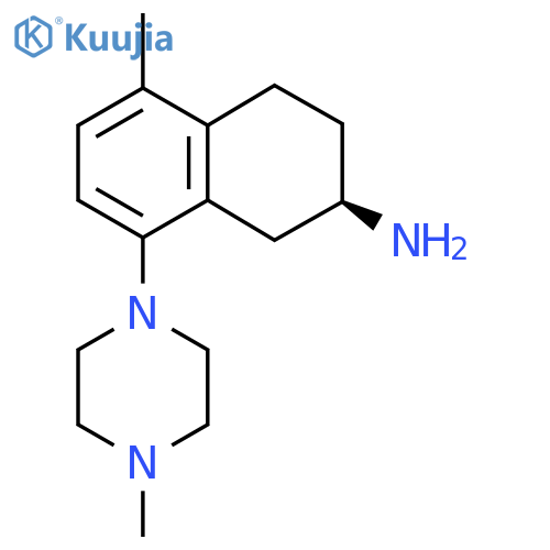 (2R)-5-Methyl-8-(4-methylpiperazin-1-yl)-1,2,3,4-tetrahydronaphthalen-2-amine structure
