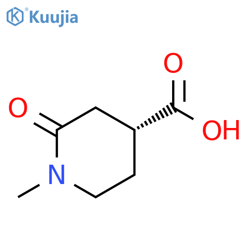 (4R)-1-Methyl-2-oxopiperidine-4-carboxylic acid structure