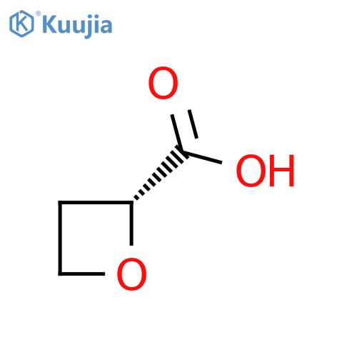 (2R)-Oxetane-2-carboxylic acid structure