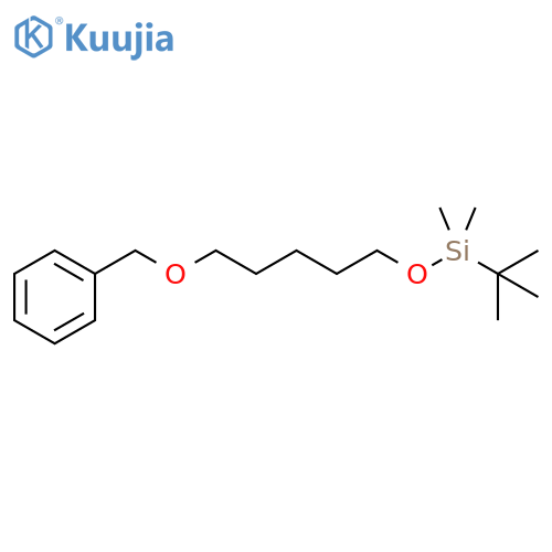 Silane, (1,1-dimethylethyl)dimethyl[[5-(phenylmethoxy)pentyl]oxy]- structure