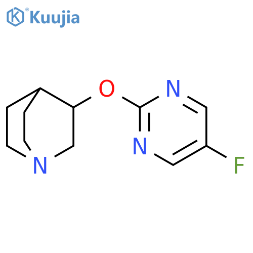 3-(5-fluoropyrimidin-2-yl)oxy-1-azabicyclo2.2.2octane structure