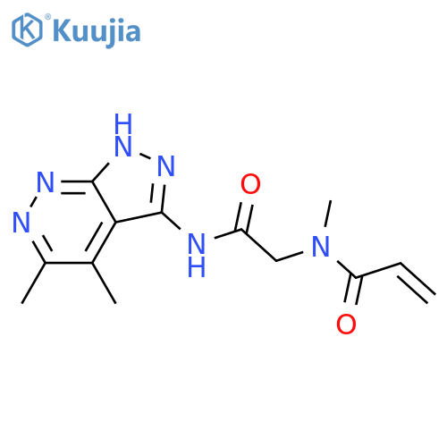 N-[2-[(4,5-Dimethyl-1H-pyrazolo[3,4-c]pyridazin-3-yl)amino]-2-oxoethyl]-N-methyl-2-propenamide structure