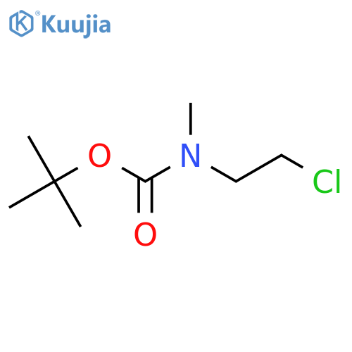 tert-butyl N-(2-chloroethyl)-N-methylcarbamate structure