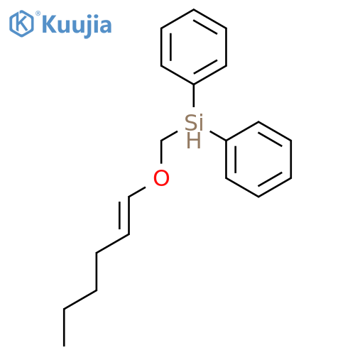 Silane, [(1E)-1-hexenyloxy]methyldiphenyl- structure