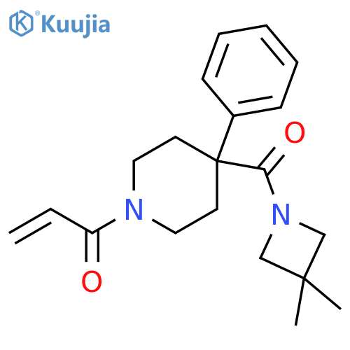 1-[4-[(3,3-Dimethyl-1-azetidinyl)carbonyl]-4-phenyl-1-piperidinyl]-2-propen-1-one structure
