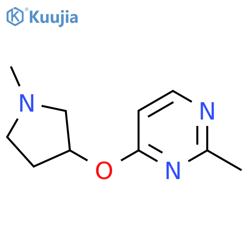 2-Methyl-4-[(1-methylpyrrolidin-3-yl)oxy]pyrimidine structure