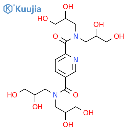 2,5-Pyridinedicarboxamide, N,N,N',N'-tetrakis(2,3-dihydroxypropyl)- structure