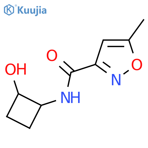 N-(2-hydroxycyclobutyl)-5-methyl-1,2-oxazole-3-carboxamide structure
