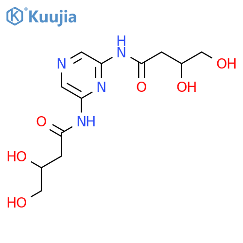 Butanamide, N,N'-2,6-pyrazinediylbis[3,4-dihydroxy- structure