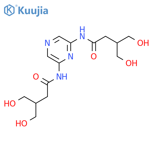 Butanamide, N,N'-2,6-pyrazinediylbis[4-hydroxy-3-(hydroxymethyl)- structure