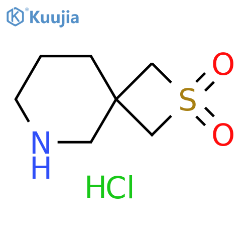 2λ?-thia-8-azaspiro[3.5]nonane 2,2-dioxide;hydrochloride structure