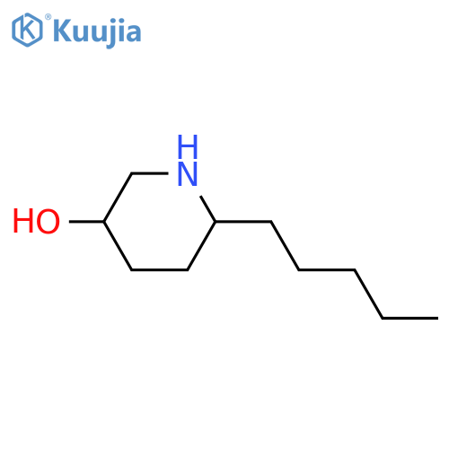 6-Pentyl-3-piperidinol structure