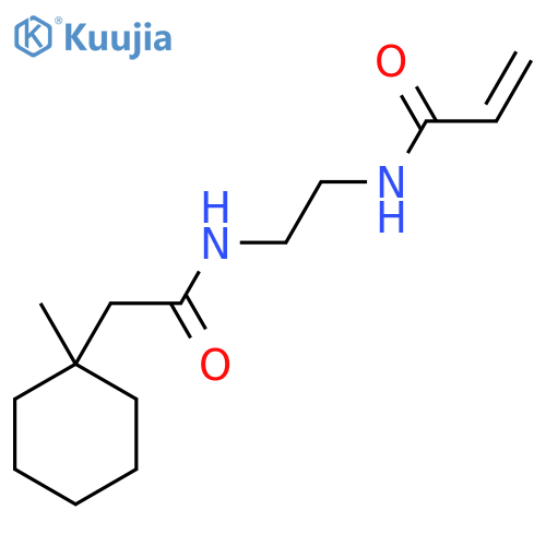 N-{2-2-(1-methylcyclohexyl)acetamidoethyl}prop-2-enamide structure