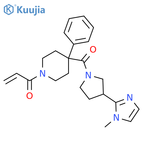 1-[4-[[3-(1-Methyl-1H-imidazol-2-yl)-1-pyrrolidinyl]carbonyl]-4-phenyl-1-piperidinyl]-2-propen-1-one structure