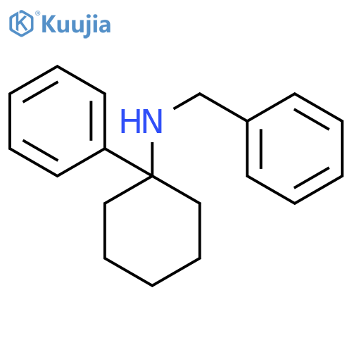 Benzenemethanamine, N-(1-phenylcyclohexyl)- structure