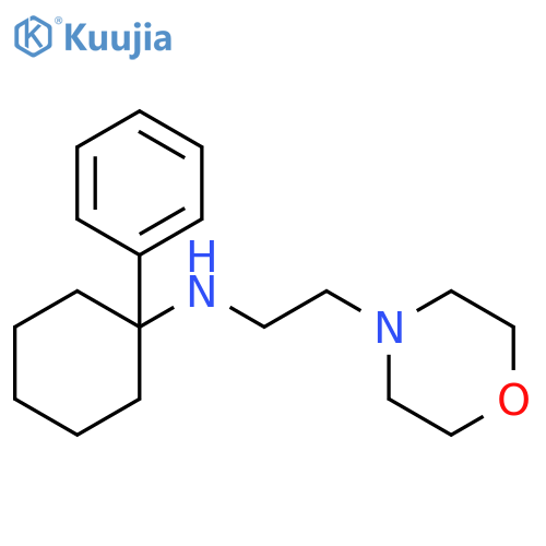 4-Morpholineethanamine, N-(1-phenylcyclohexyl)- structure