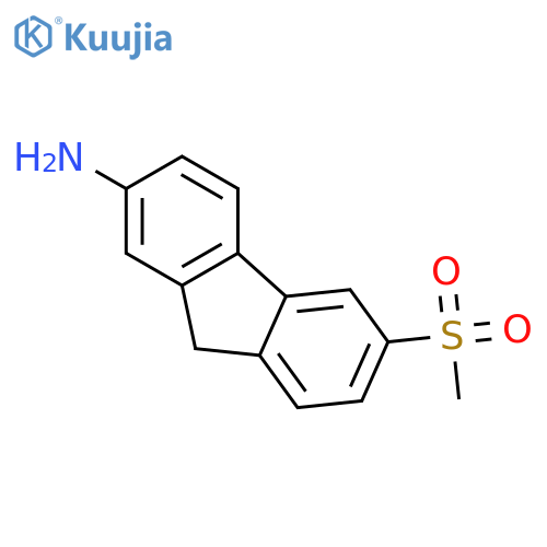 9H-Fluoren-2-amine,6-(methylsulfonyl)- structure