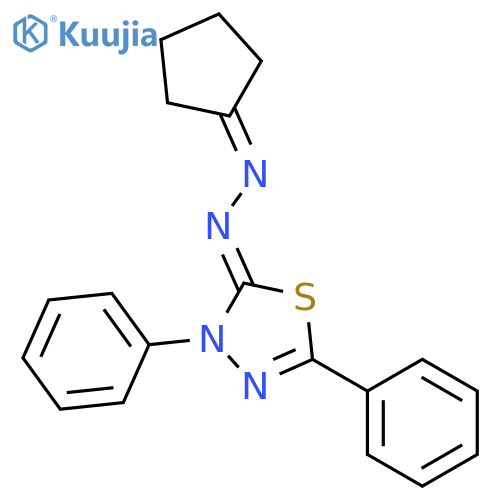 1,3,4-Thiadiazol-2(3H)-one, 3,5-diphenyl-, cyclopentylidenehydrazone structure