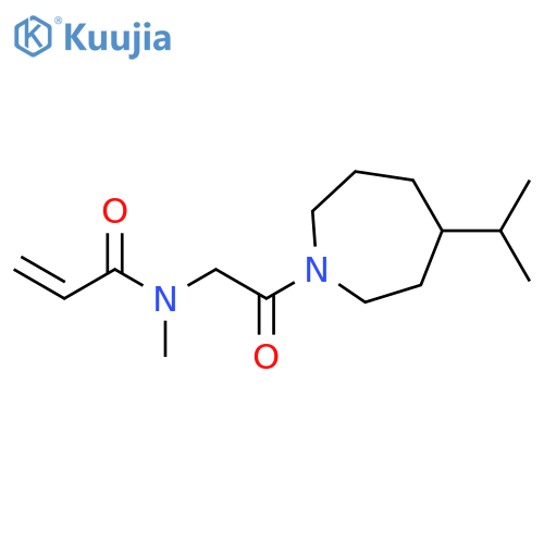 N-methyl-N-{2-oxo-2-4-(propan-2-yl)azepan-1-ylethyl}prop-2-enamide structure