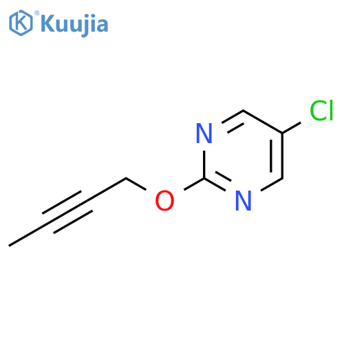 2-(but-2-yn-1-yloxy)-5-chloropyrimidine structure