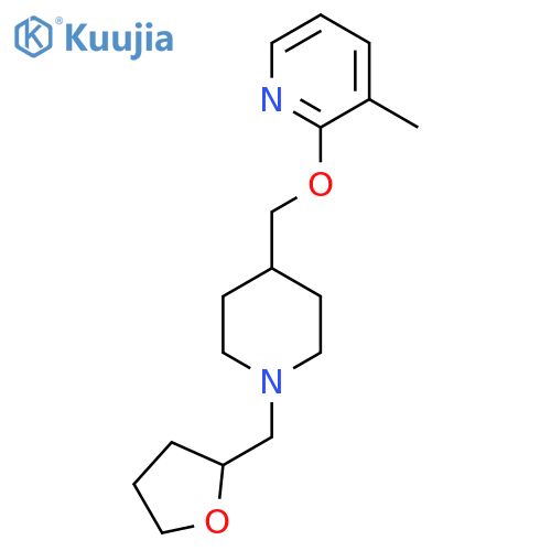 3-Methyl-2-({1-[(oxolan-2-yl)methyl]piperidin-4-yl}methoxy)pyridine structure