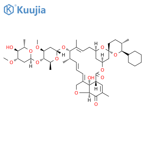 25-Cyclohexyl-5-demethoxy-25-de(1-methylpropyl)-22,23-dihydro-5-oxo-avermectin A1a structure