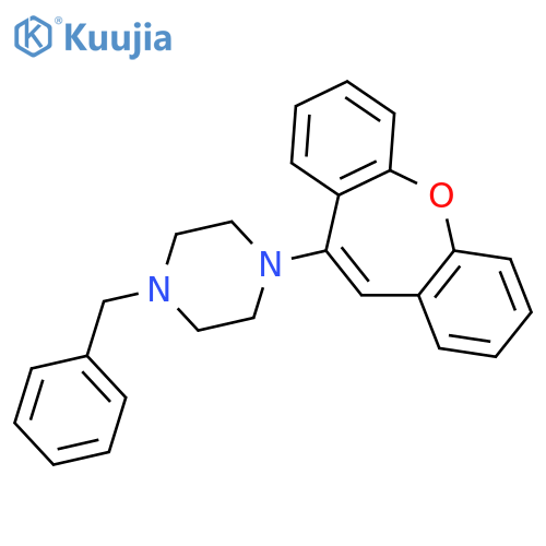 Piperazine,1-dibenz[b,f]oxepin-10-yl-4-(phenylmethyl)- structure