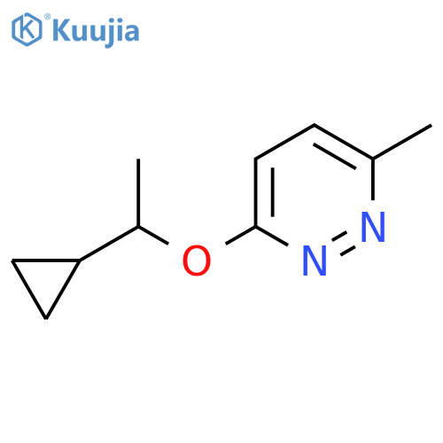 3-(1-Cyclopropylethoxy)-6-methylpyridazine structure