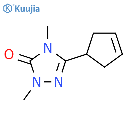 3-(cyclopent-3-en-1-yl)-1,4-dimethyl-4,5-dihydro-1H-1,2,4-triazol-5-one structure