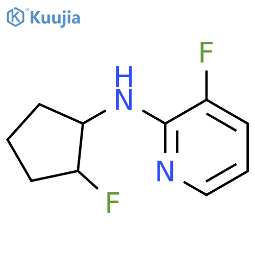 3-fluoro-N-(2-fluorocyclopentyl)pyridin-2-amine structure