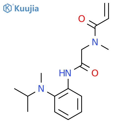 N-methyl-N-[({2-[methyl(propan-2-yl)amino]phenyl}carbamoyl)methyl]prop-2-enamide structure