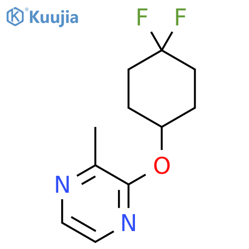 2-[(4,4-Difluorocyclohexyl)oxy]-3-methylpyrazine structure