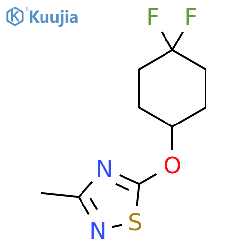 5-[(4,4-Difluorocyclohexyl)oxy]-3-methyl-1,2,4-thiadiazole structure