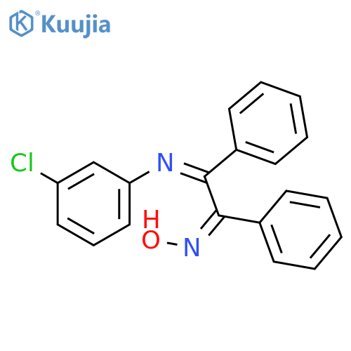 ETHANONE, [(3-CHLOROPHENYL)IMINO]DIPHENYL-, OXIME, (1Z,2Z)- structure