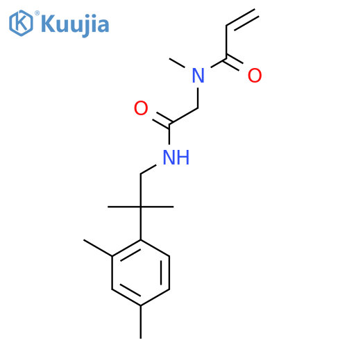 N-({[2-(2,4-dimethylphenyl)-2-methylpropyl]carbamoyl}methyl)-N-methylprop-2-enamide structure