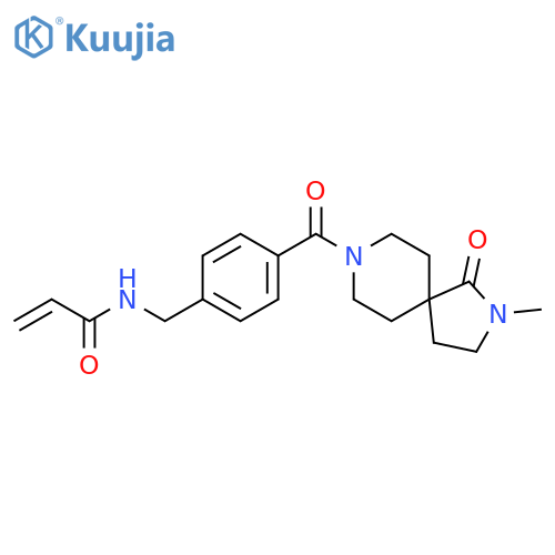 N-[[4-[(2-Methyl-1-oxo-2,8-diazaspiro[4.5]dec-8-yl)carbonyl]phenyl]methyl]-2-propenamide structure