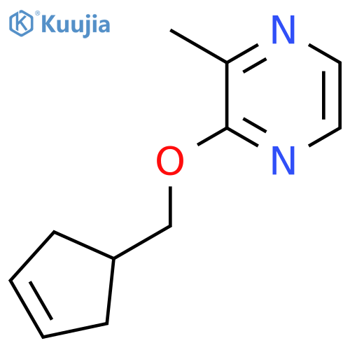 2-[(Cyclopent-3-en-1-yl)methoxy]-3-methylpyrazine structure