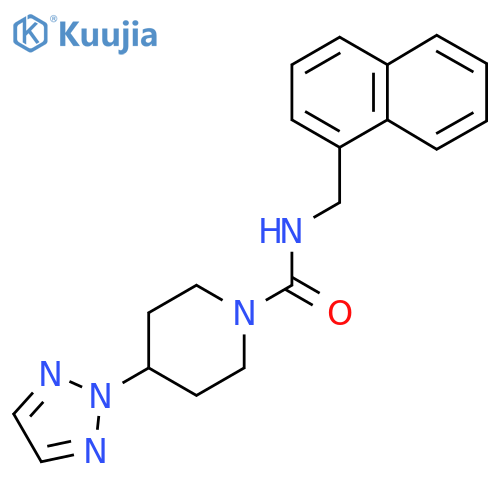N-(naphthalen-1-yl)methyl-4-(2H-1,2,3-triazol-2-yl)piperidine-1-carboxamide structure