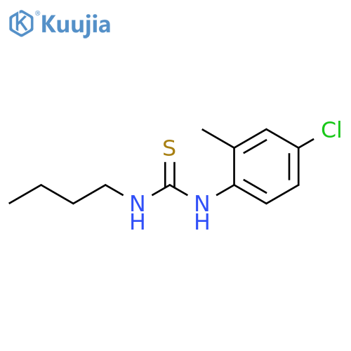 Thiourea, N-butyl-N'-(4-chloro-2-methylphenyl)- structure