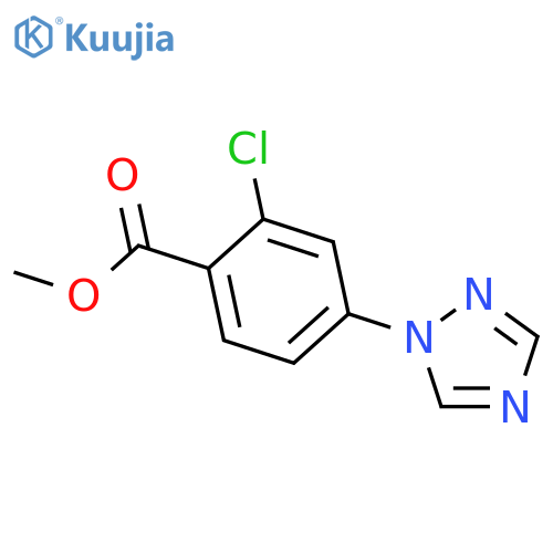 Methyl 2-Chloro-4-(1h-1,2,4-Triazol-1-Yl)Benzenecarboxylate structure