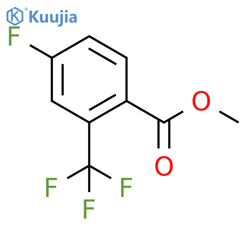 Methyl 4-Fluoro-2-(trifluoromethyl)benzenecarboxylate structure