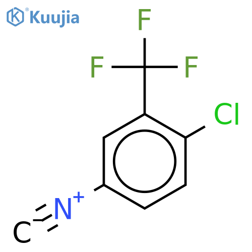 1-chloro-4-isocyano-2-(trifluoromethyl)benzene structure