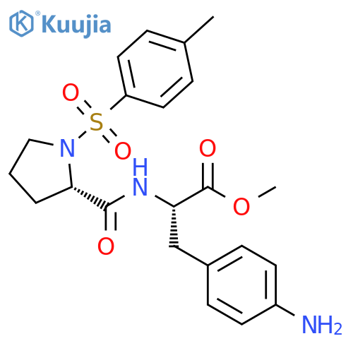 L-Phenylalanine, 1-[(4-methylphenyl)sulfonyl]-L-prolyl-4-amino-, methylester structure
