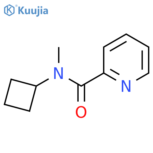 N-cyclobutyl-N-methylpyridine-2-carboxamide structure