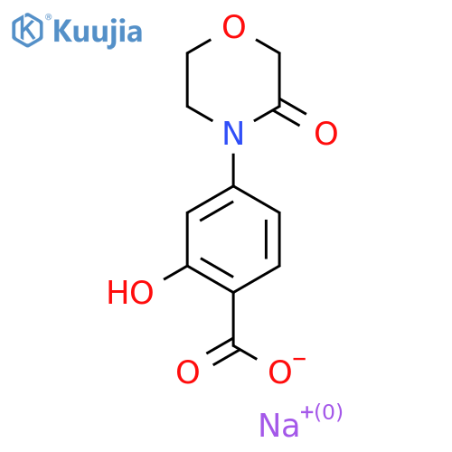 sodium 2-hydroxy-4-(3-oxomorpholin-4-yl)benzoate structure