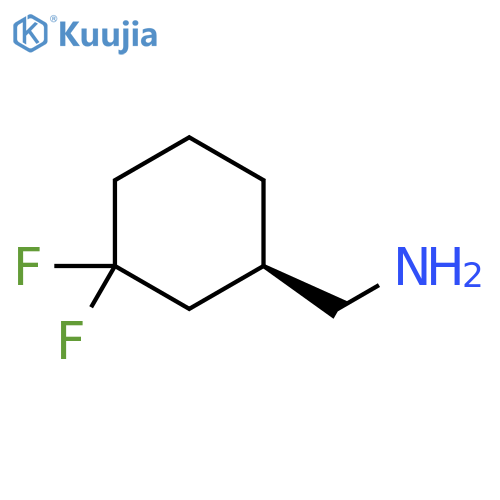 1-[(1R)-3,3-difluorocyclohexyl]methanamine structure