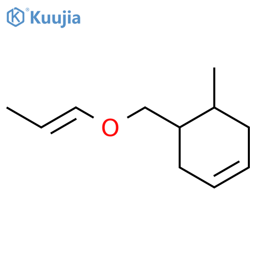 Cyclohexene, 4-methyl-5-[(1-propenyloxy)methyl]- structure
