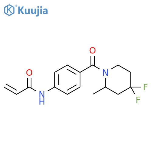 N-[4-[(4,4-Difluoro-2-methyl-1-piperidinyl)carbonyl]phenyl]-2-propenamide structure