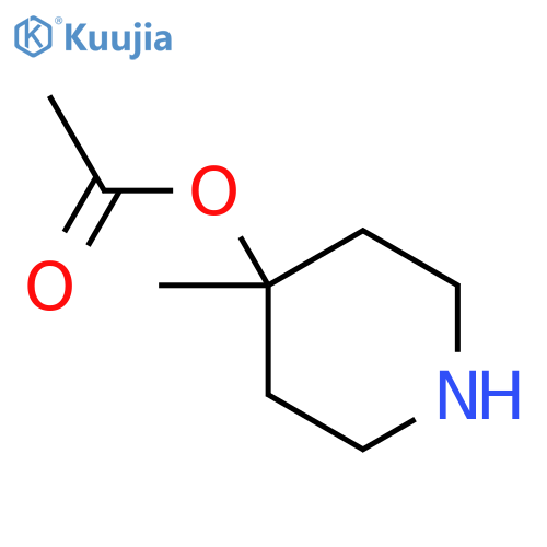 4-Piperidinol,4-methyl-, 4-acetate structure